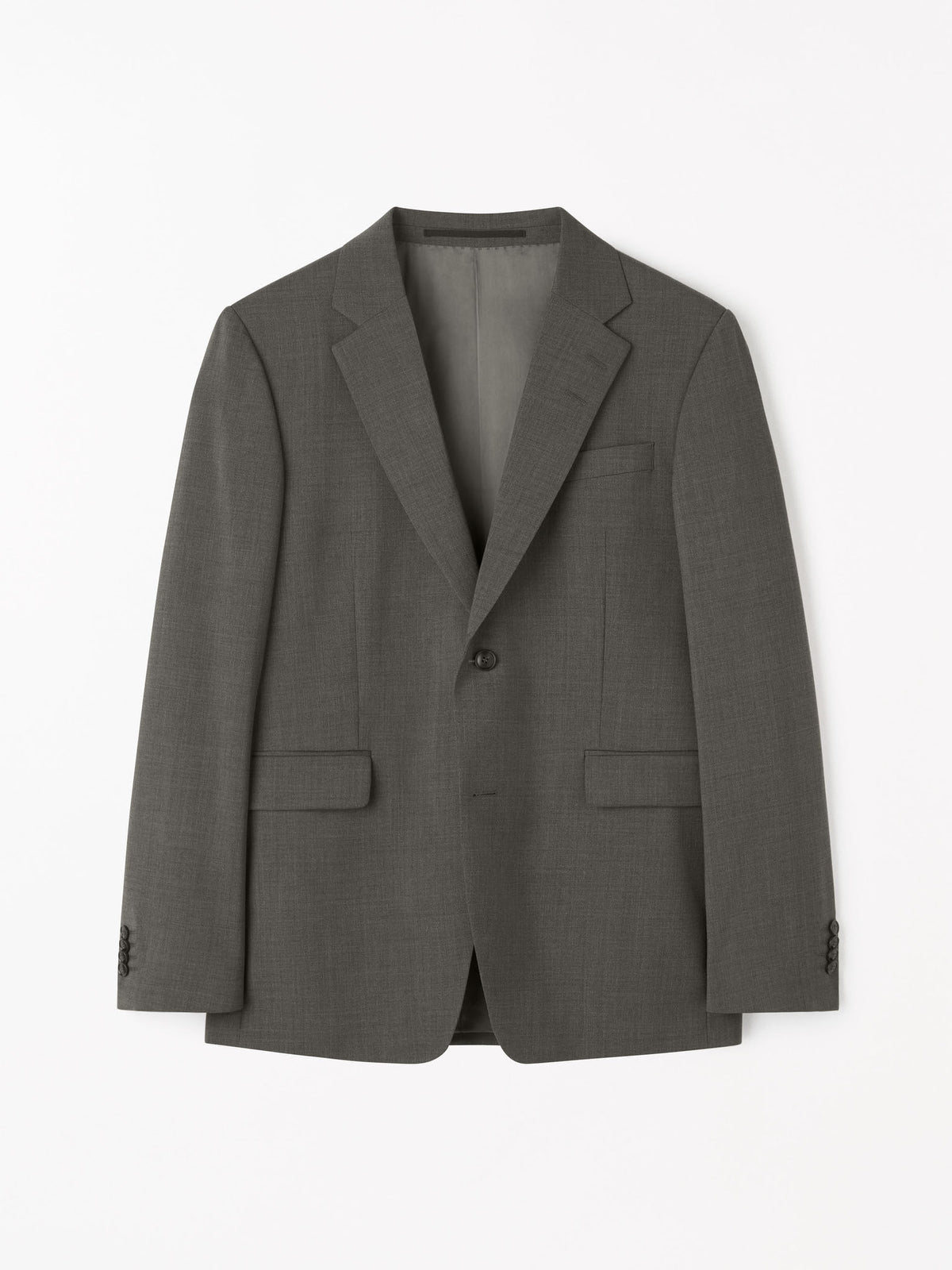 Justin Semi Slim-Fit Kavaj - Mörkbrun – framsida