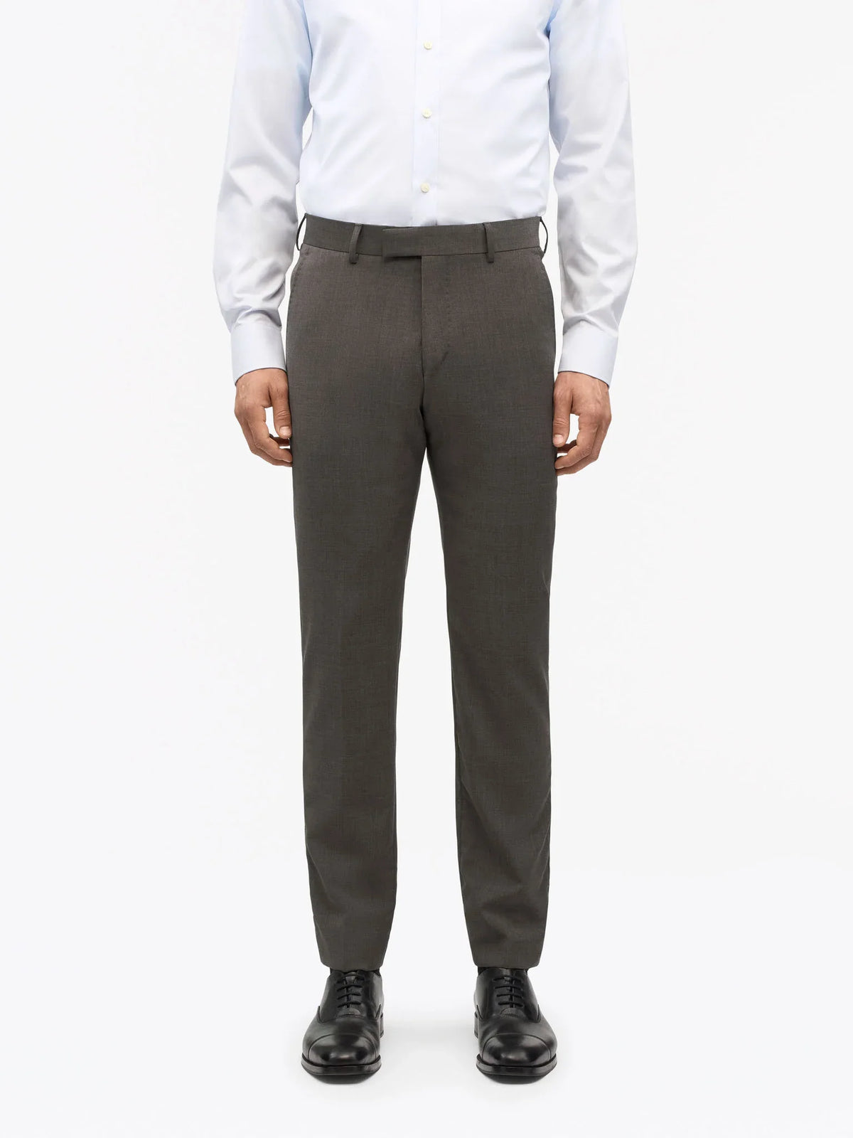 Tiger of Sweden Tenuta slim-fit byxor mörkbrun