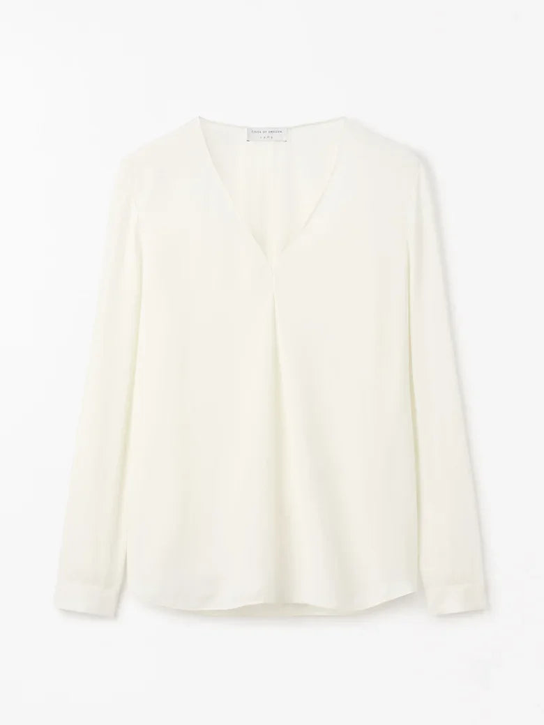 Tiger of Sweden Klara blus i färgen soft white