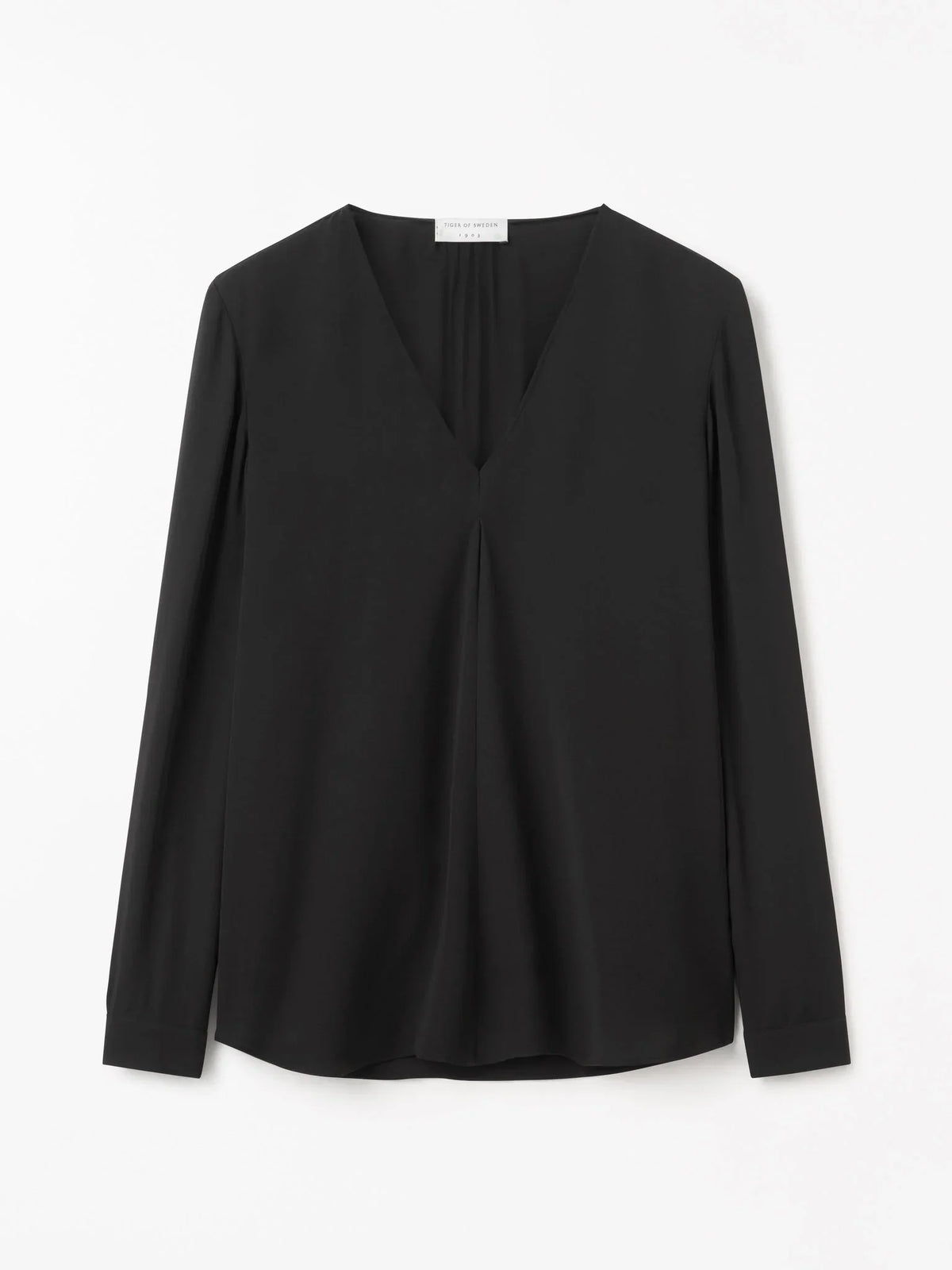Tiger of Sweden Klara Regular-Fit blus i svart