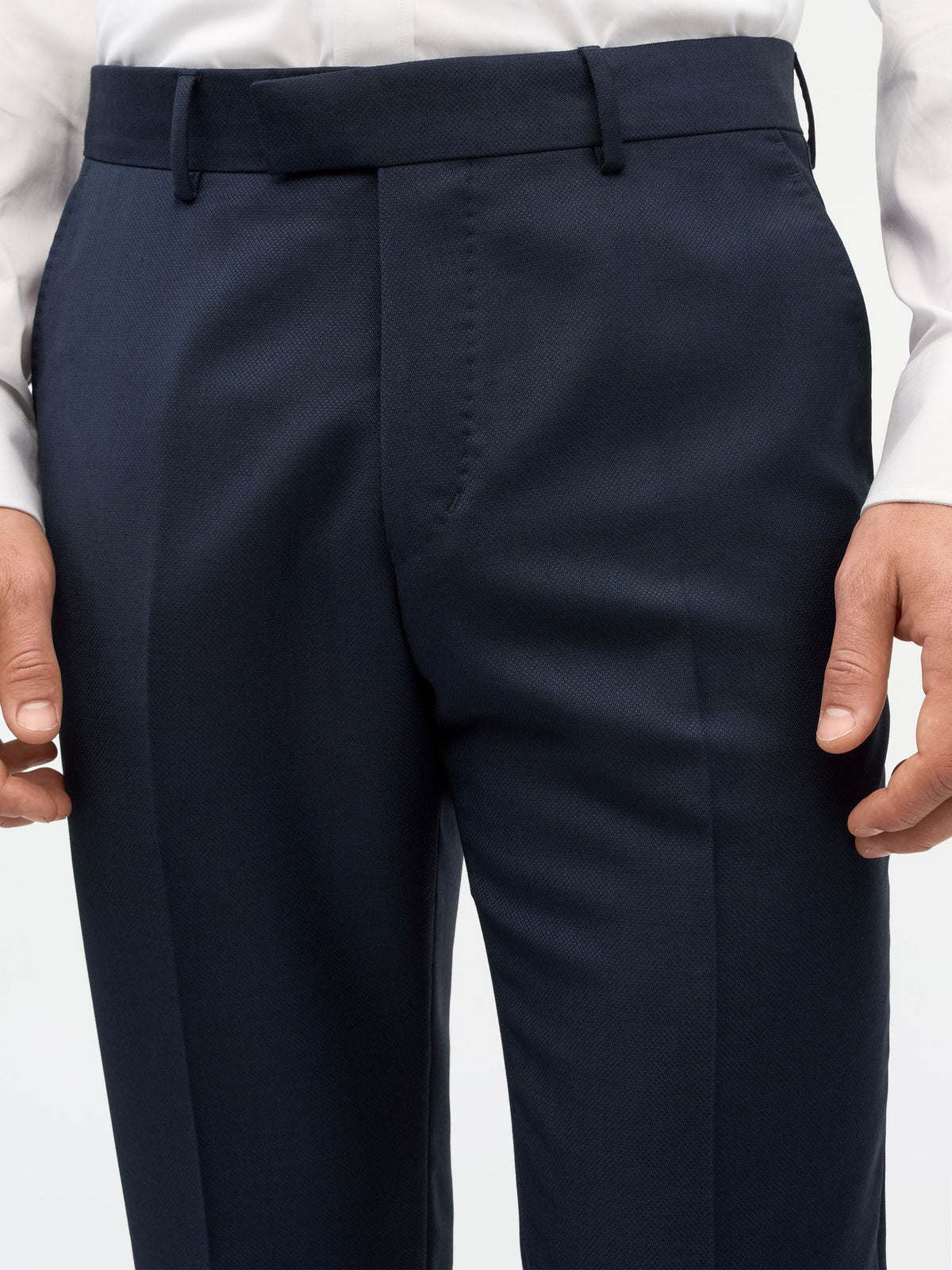 Tenuta Slim-Fit Byxor - Mörkblå – detalj