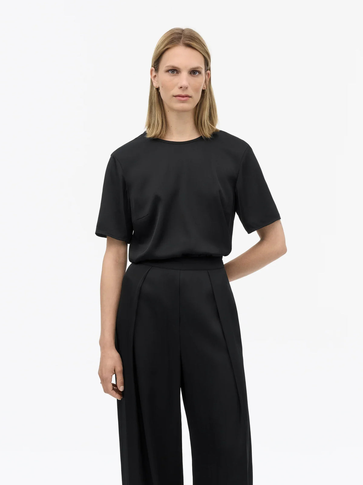 Tiger of Sweden Robyn draperad blus - svart