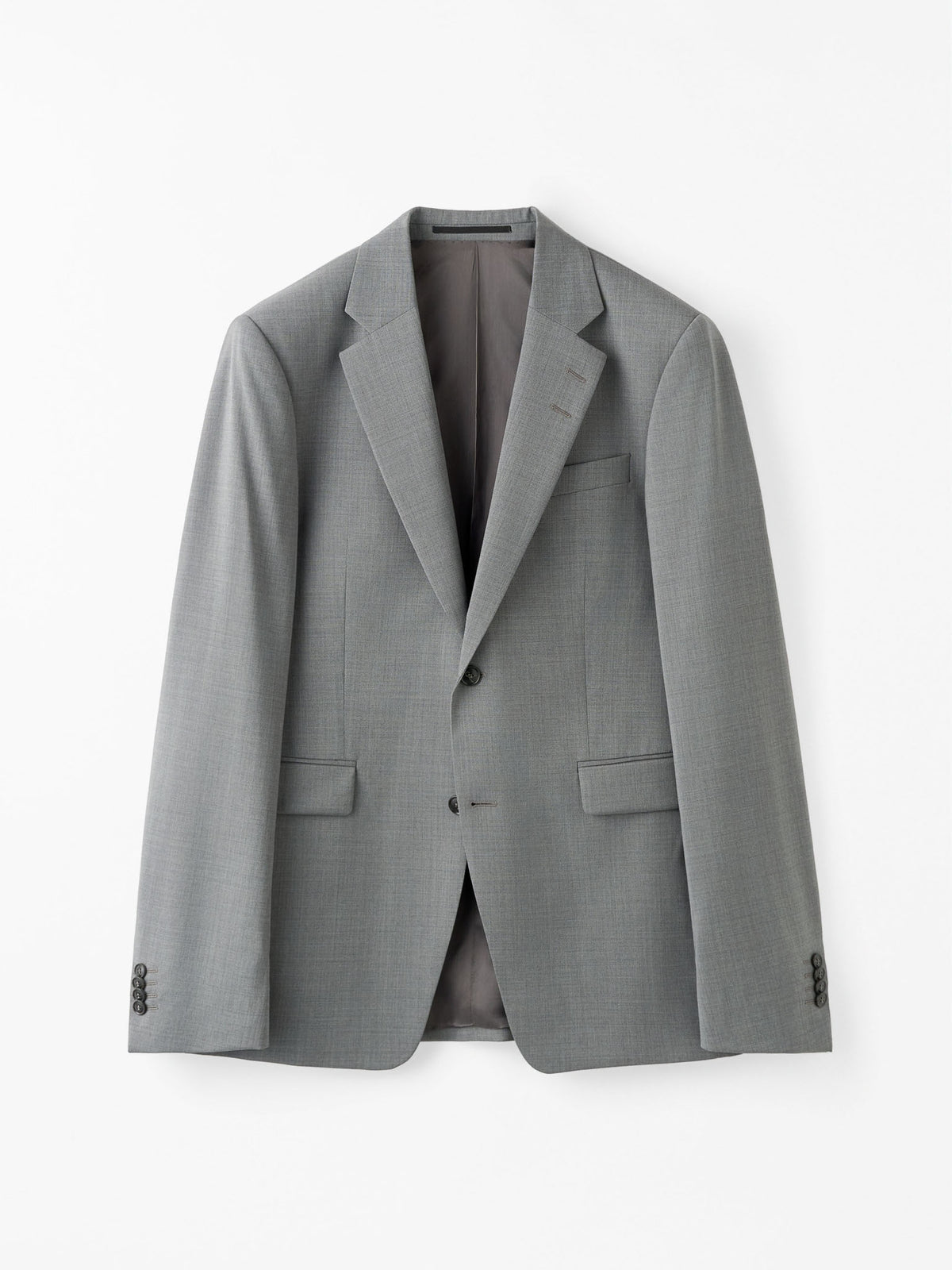 Justin Rws Semi Slim-Fit Kavaj - Mellangrå melange – framsida