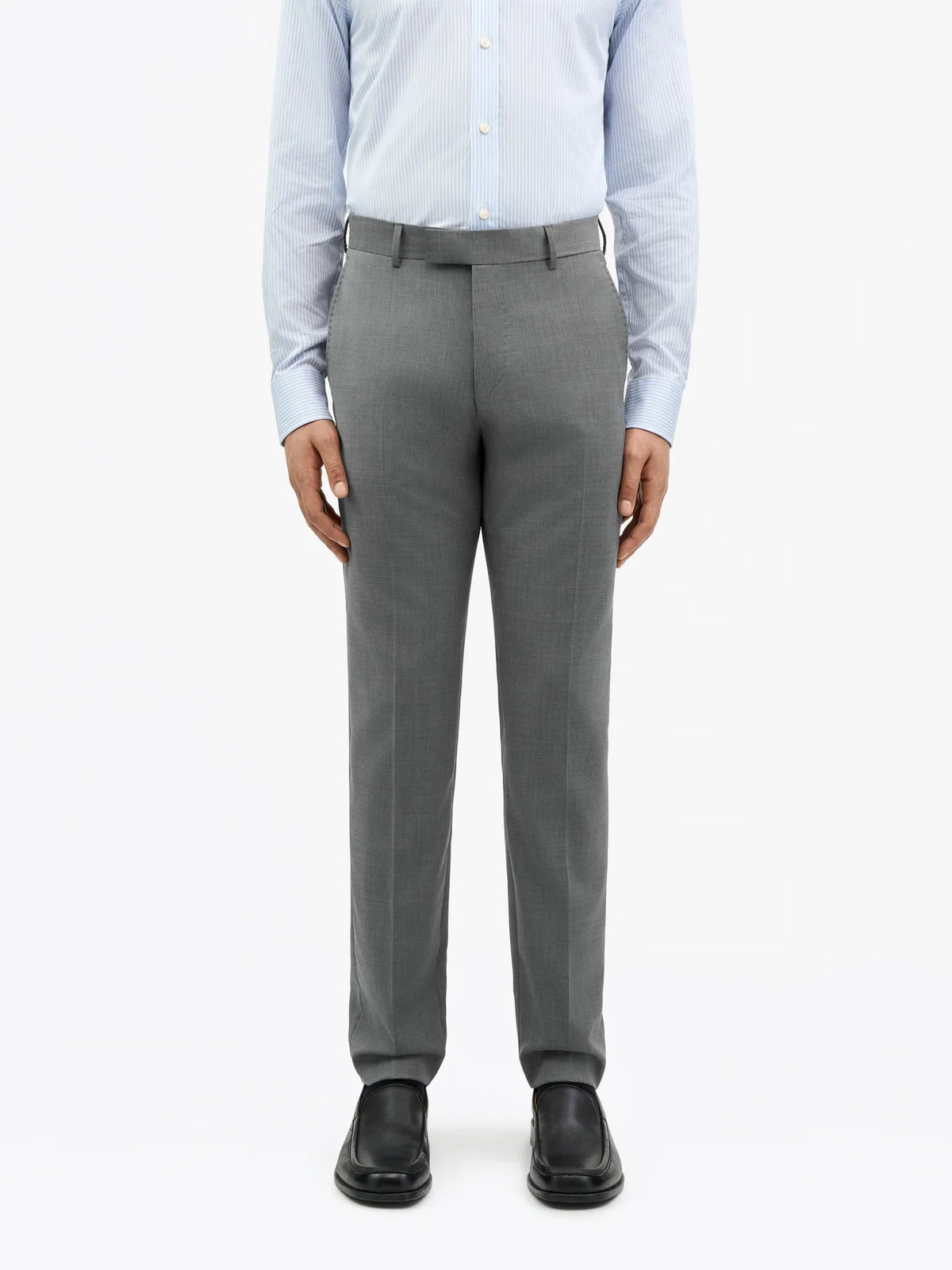 Tenuta Rws Slim-Fit Byxor - Mellangrå melange – modellbild