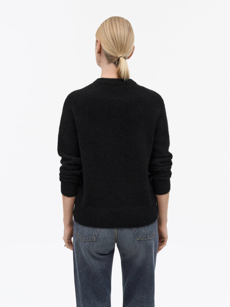 Cleo mohair- och ulltröja - Black