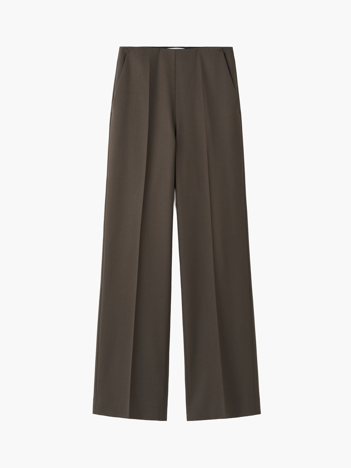 Eedit Mid-Waist Ullbyxor - Mörkbrun – framsida