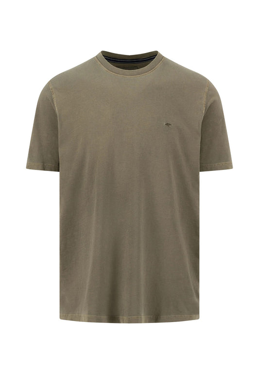 T-Shirt, sunfaded - 719 dark khaki