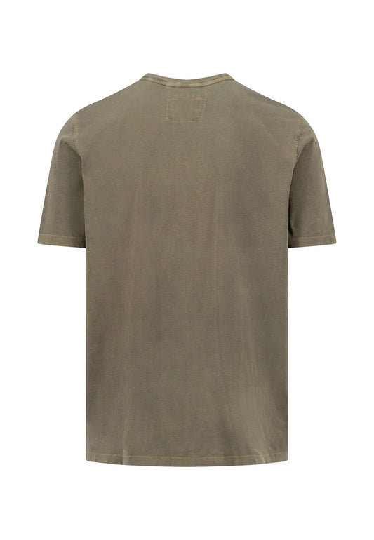 T-Shirt, sunfaded - 719 dark khaki