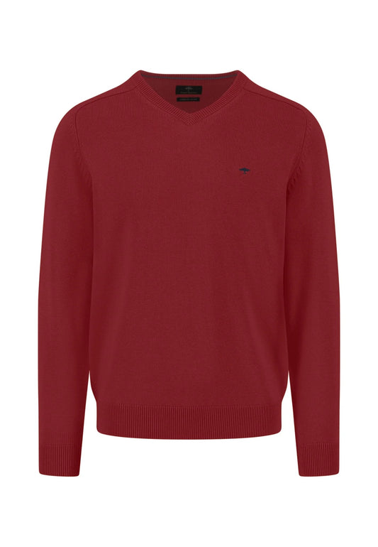 V-Neck, Supersoft - 367 Garnet Red