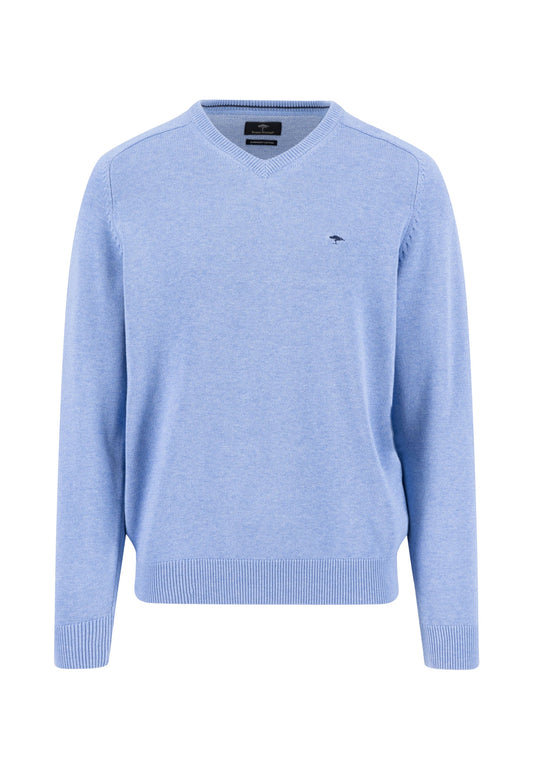 V-Neck, Supersoft - 604 crystal blue