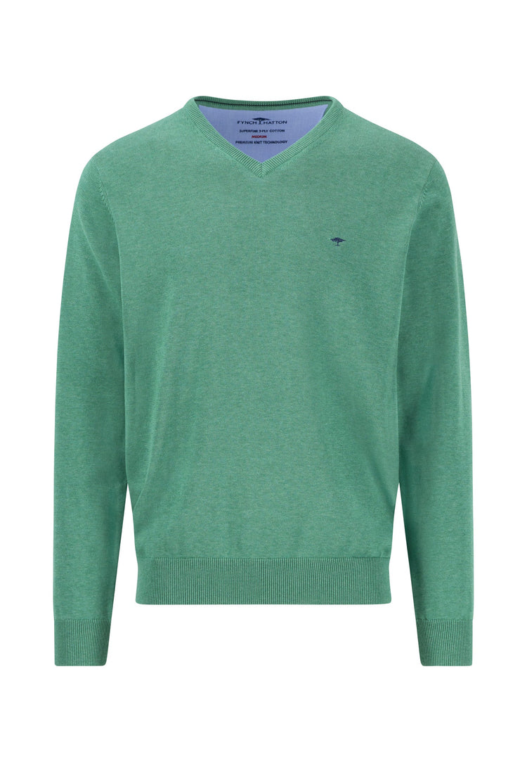 V-Neck, Superfine - 725 jade
