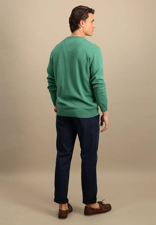 V-Neck, Superfine - 725 jade