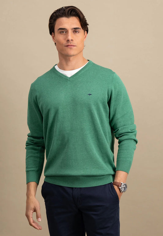 V-Neck, Superfine - 725 jade