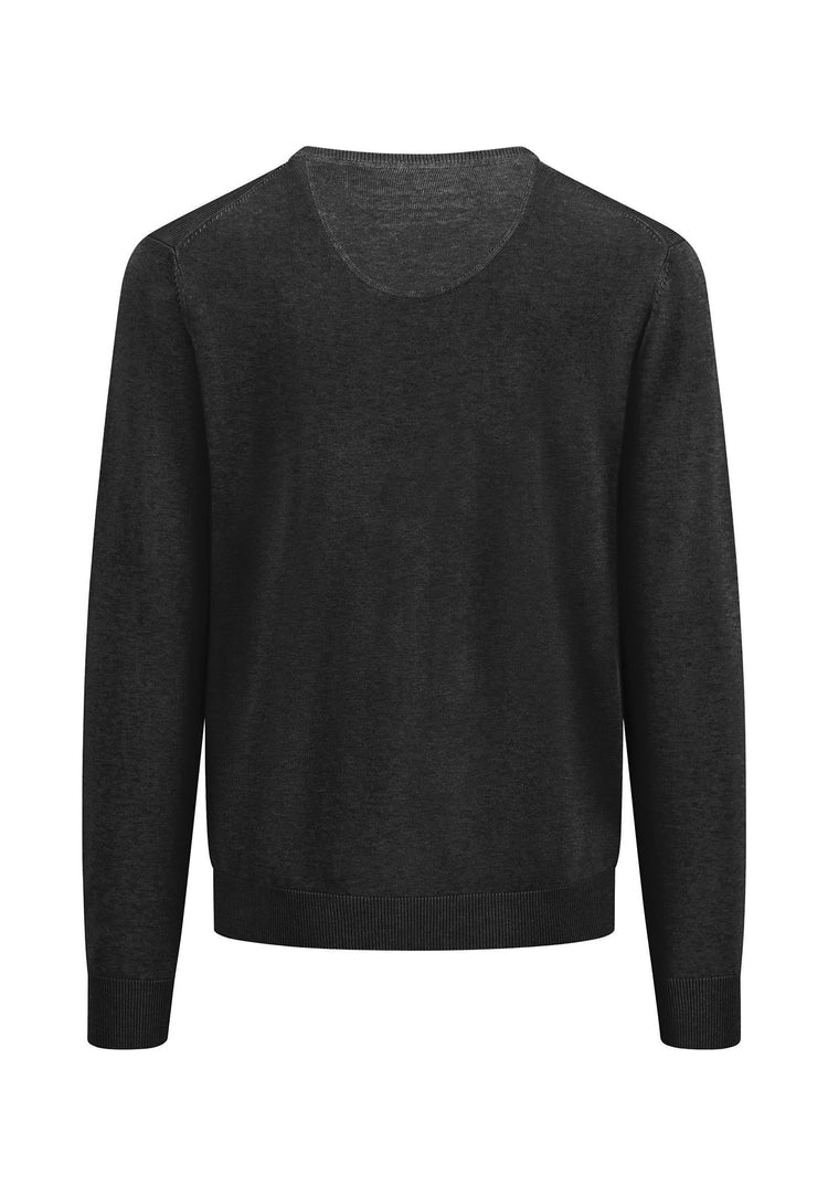 V-Neck, Superfine - 999 Black