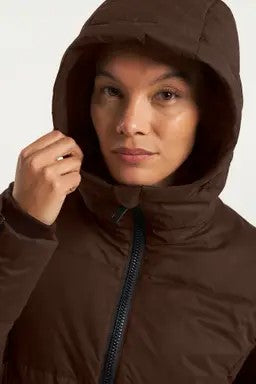 Shanna Down Coat - Dark Brown