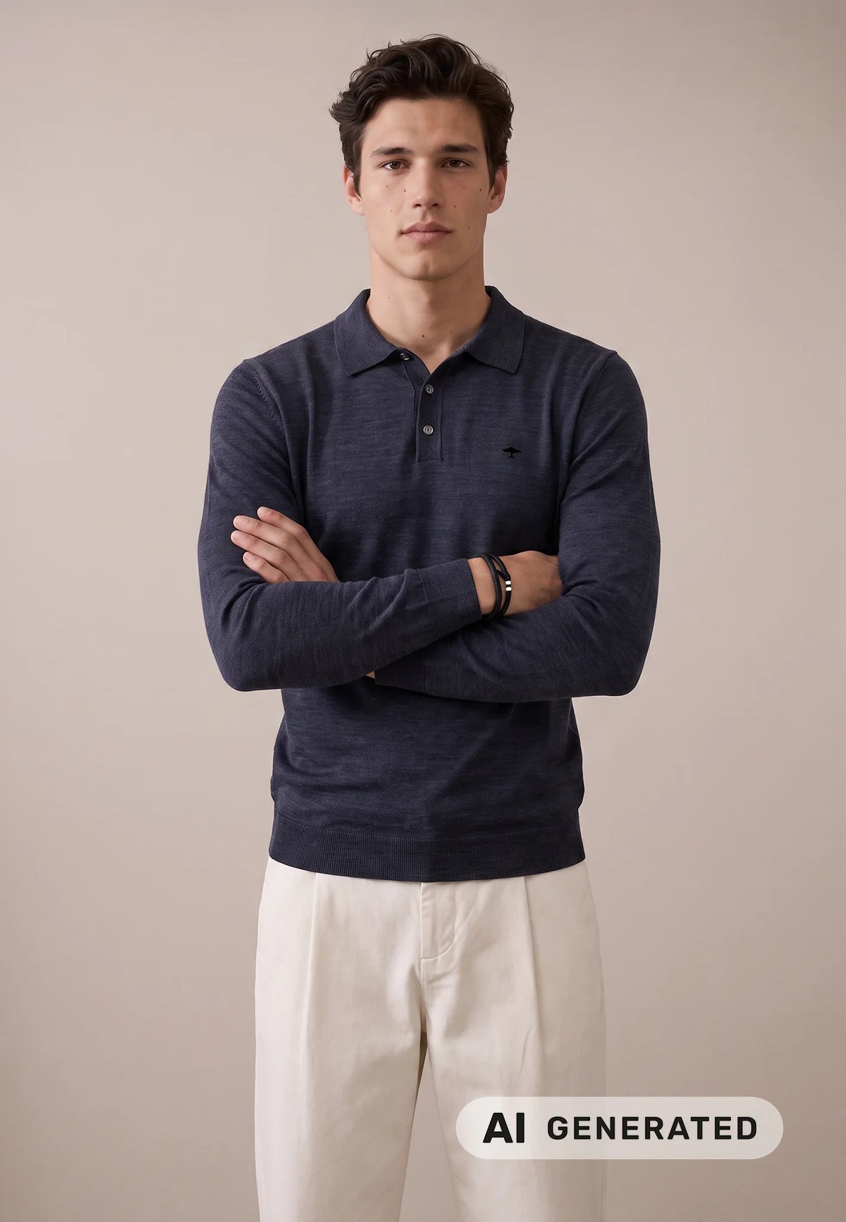 Polo Shirt Merino - Cypress