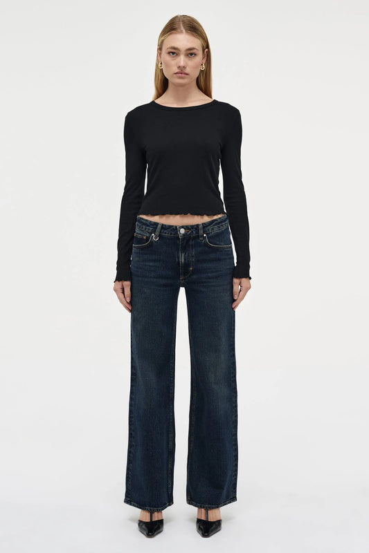 Eva Wide - Mid Vintage Indigo