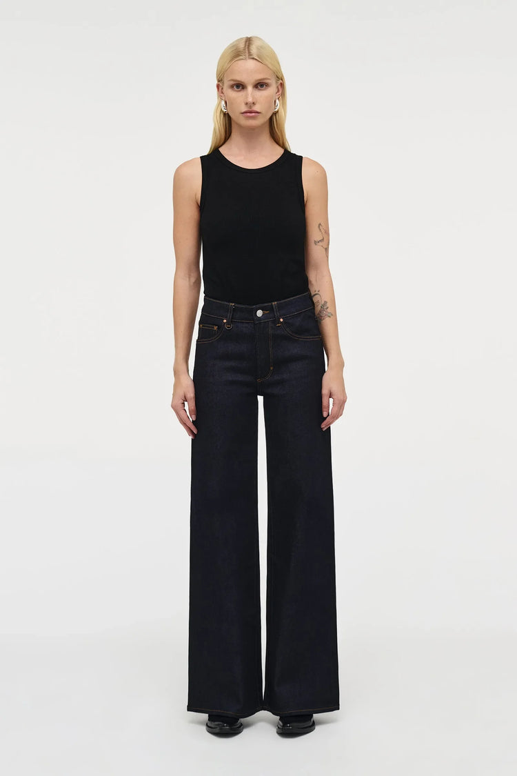 Resonate Eva Wide jeans raw indigo dam byxa
