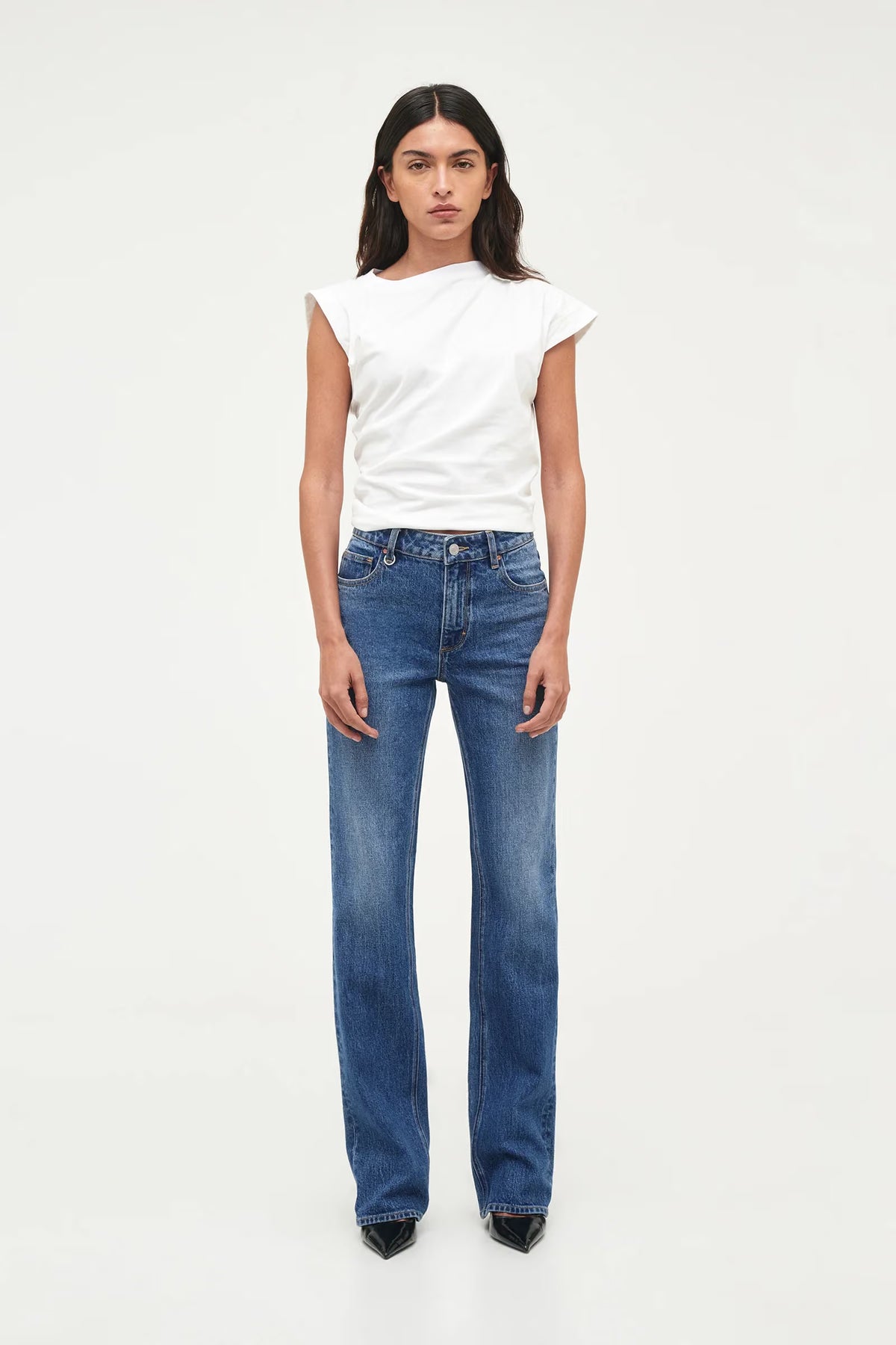 Freja Straight Alexa - Mid Vintage Indigo
