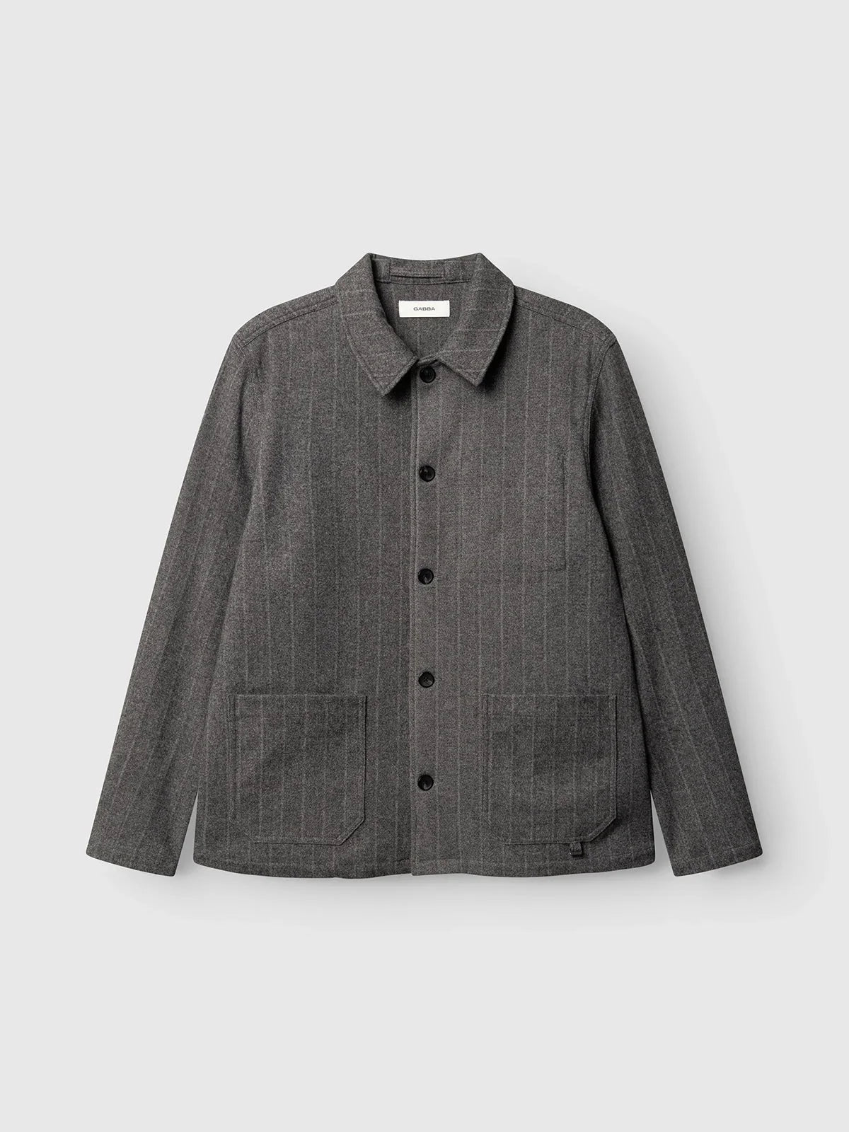 GABlibre AX Stripes LS Overshirt - Dark Grey – bild 1