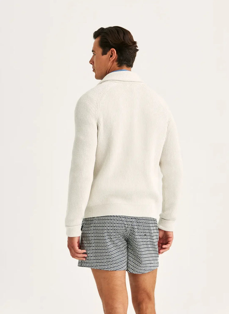 Brayden off white shawl cardigan herr