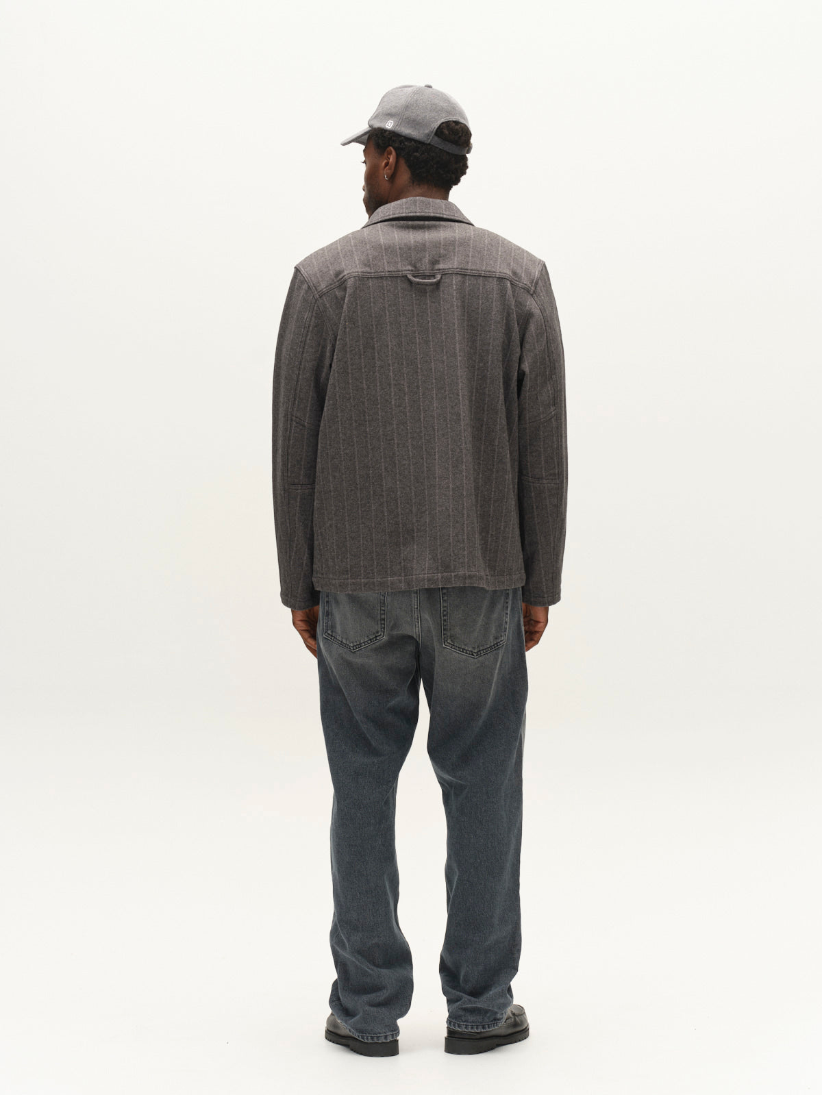 GABlibre AX Stripes LS Overshirt - Dark Grey – bild 4