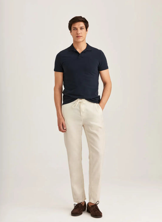 Fenix Linen Trouser - 04 Off white