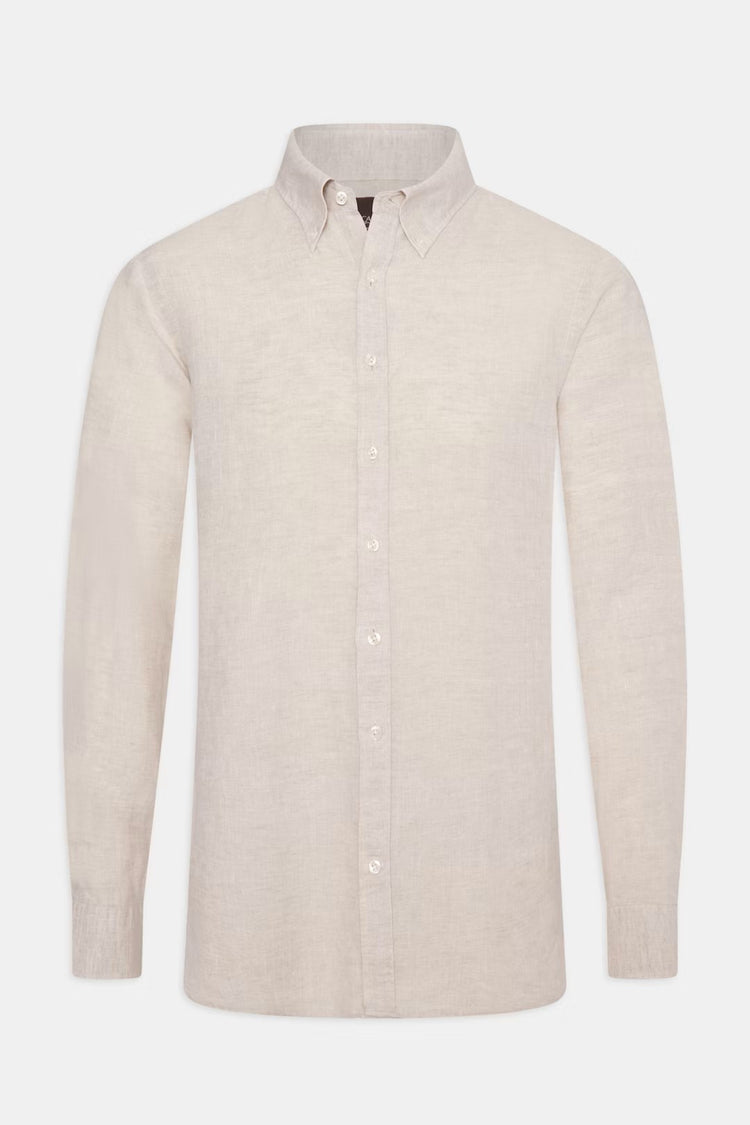 Reg Fit BD Signature Linen - 471 Almond Beige