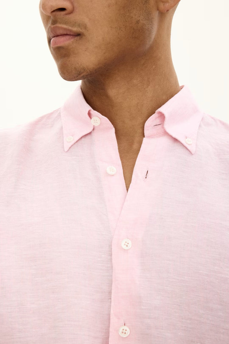 Regular Fit Linneskjorta - Rosa