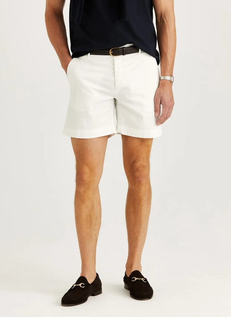 Jeffrey Summer Chino Shorts 10" - 02 Off white