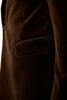 Frampton Velvet Blazer - Brown Elk