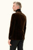 Frampton Velvet Blazer - Brown Elk