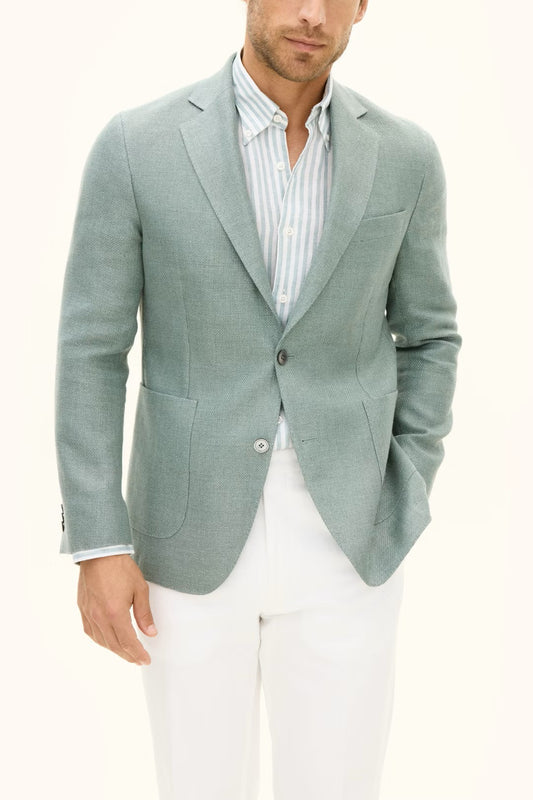 Ferry Patch Soft Blazer - 880 Laurel Green