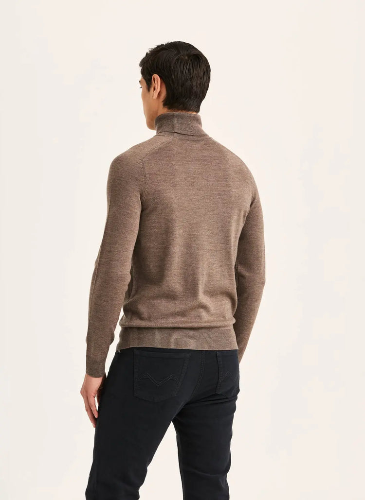 Merino Roller Neck - Brown