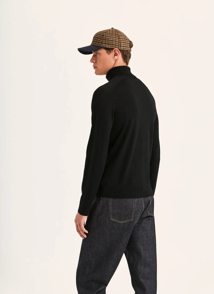 Merino Roller Neck - Black
