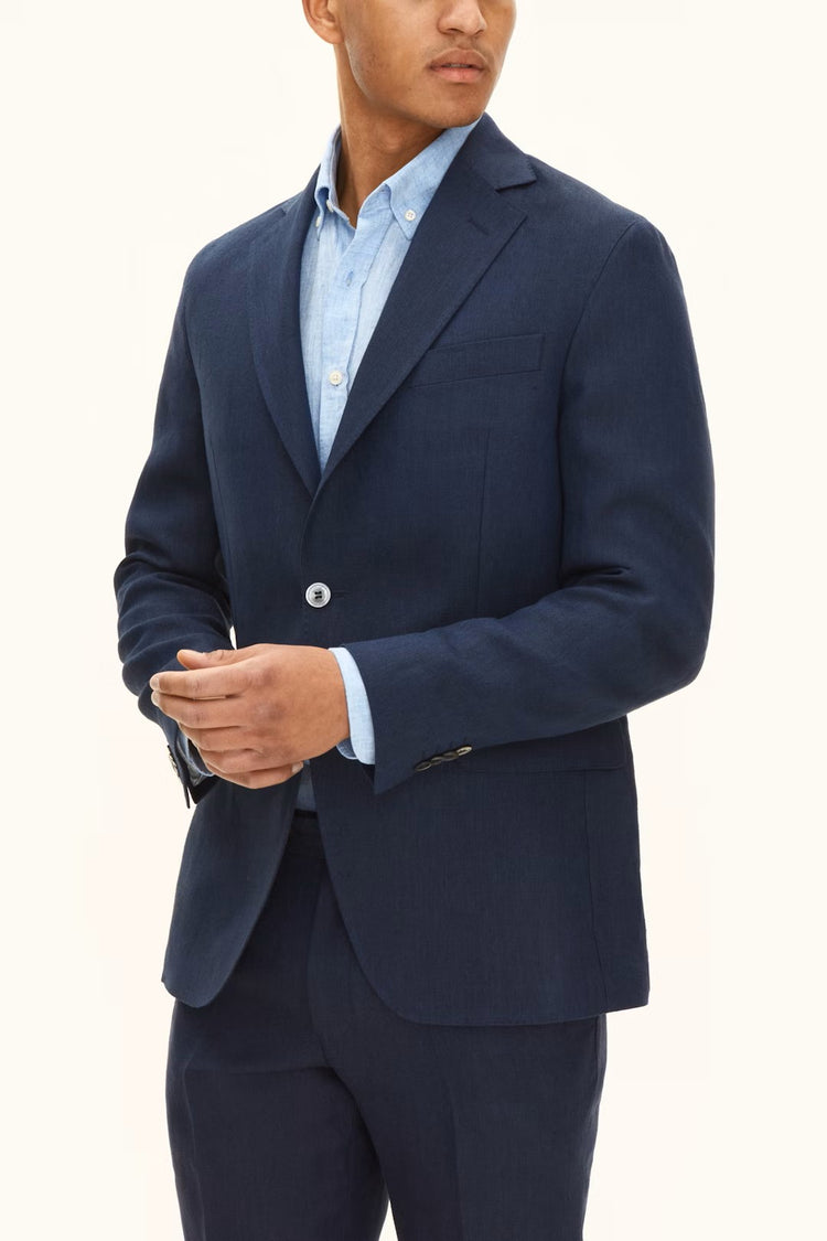 Ferry Soft Blazer Linne - 210 Navy
