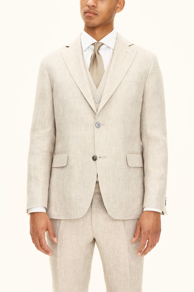 Ferry Soft Blazer Linne - 470 Trench Beige