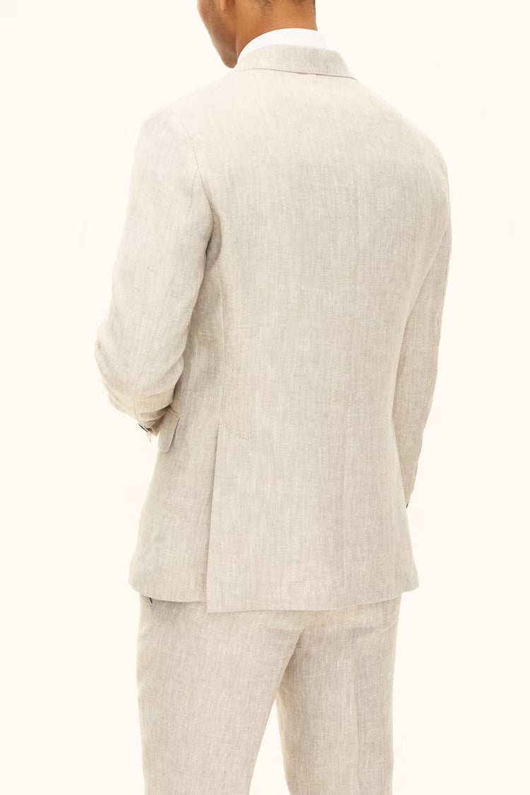 Ferry Soft Blazer Linne - 470 Trench Beige