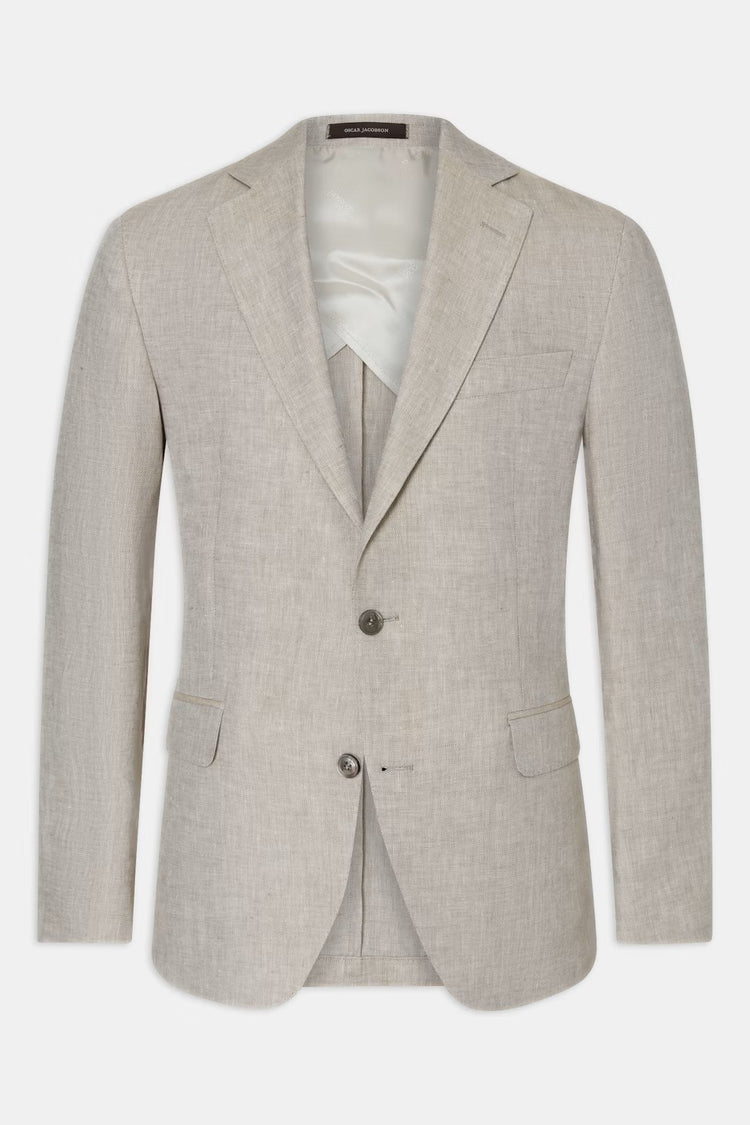Ferry Soft Blazer Linne - 470 Trench Beige