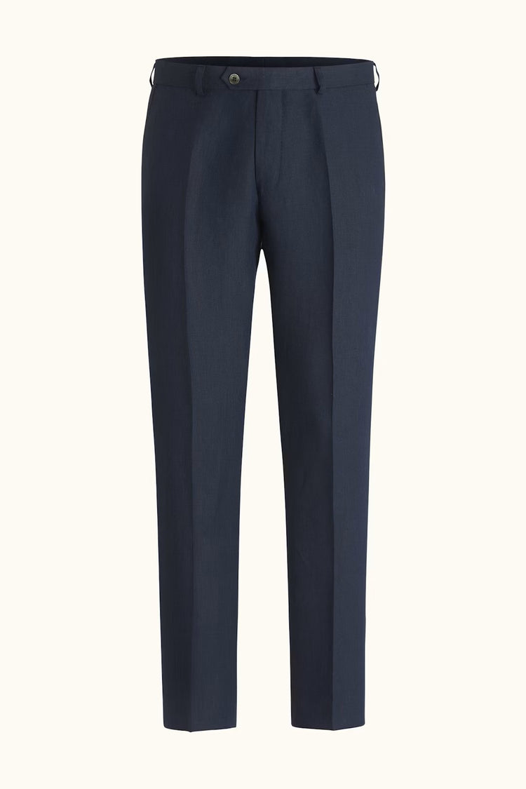 Denz Trousers Linne - 210 Navy