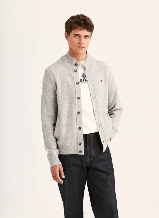 Hertford Button Cardigan - 91 Grey