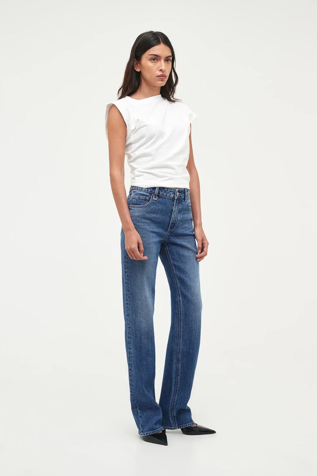 Freja Straight Alexa - Mid Vintage Indigo