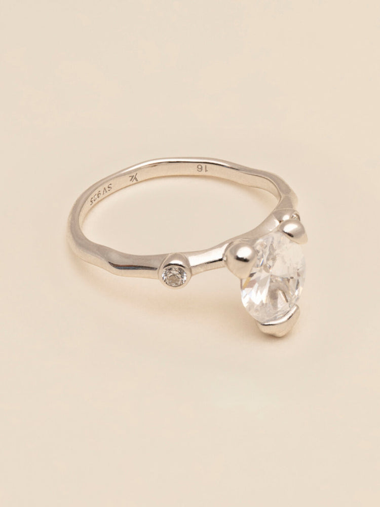 Embla ring - Crystal 925 Sterling Silver