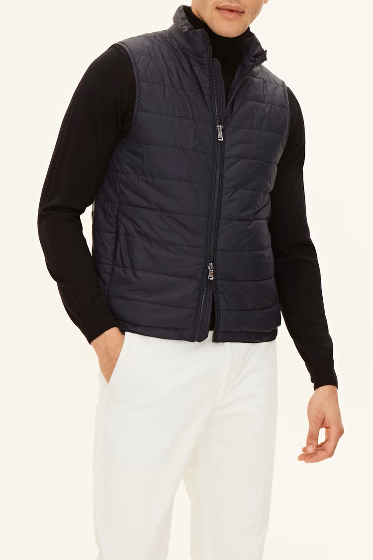 Lätt vadderad Nylon Väst - Navy