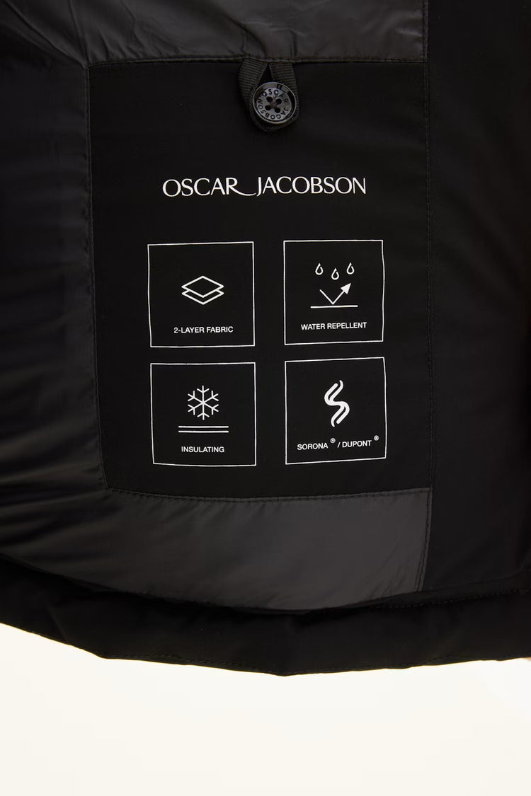Hooded Puffer Vind & Vattentålig Jacka - Black