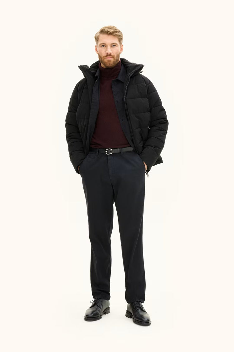 Hooded Puffer Vind & Vattentålig Jacka - Black
