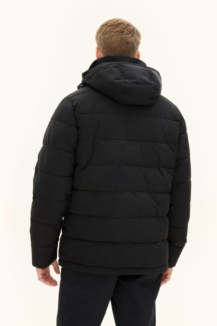 Hooded Puffer Vind & Vattentålig Jacka - Black