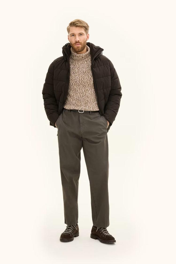 Hooded Puffer Vind & Vattentålig Jacka - Terra Brown