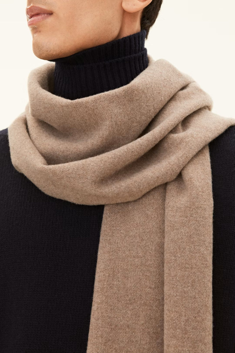 Halsduk Borstad Ull och Kashmir - Baked Beige