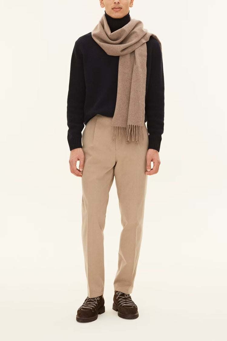 Halsduk Borstad Ull och Kashmir - Baked Beige